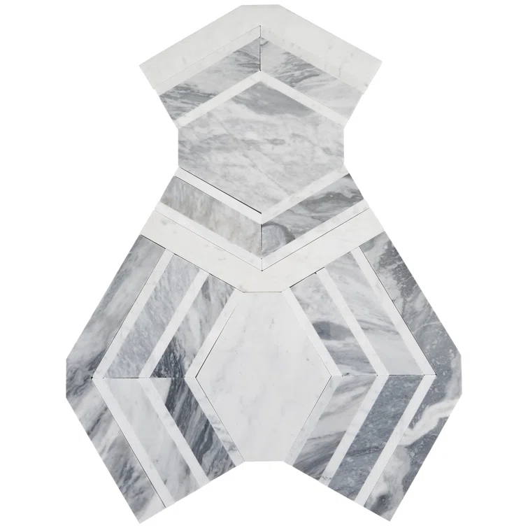 Bond Tile Tenor Marble Random Mosaic Wall & Floor Tile