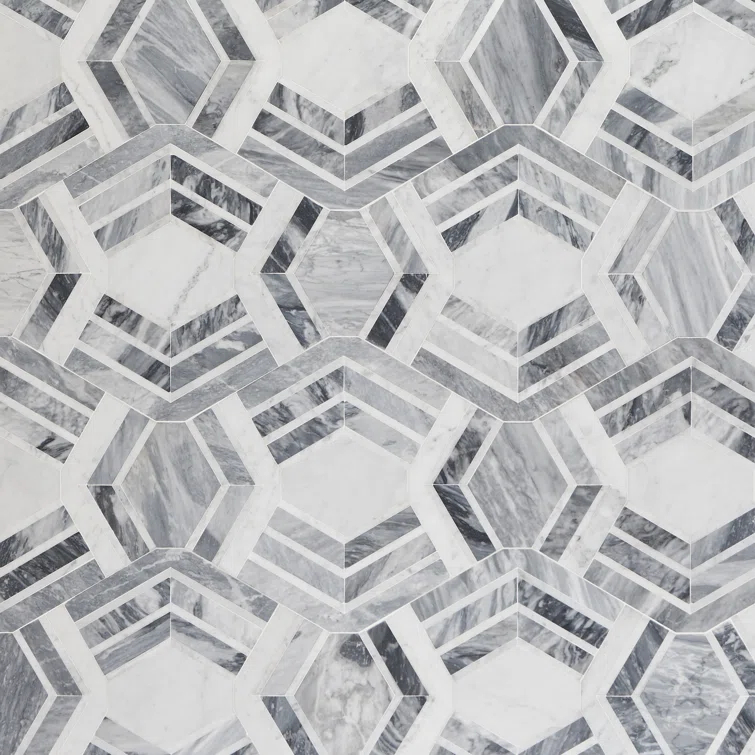 Bond Tile Tenor Marble Random Mosaic Wall & Floor Tile