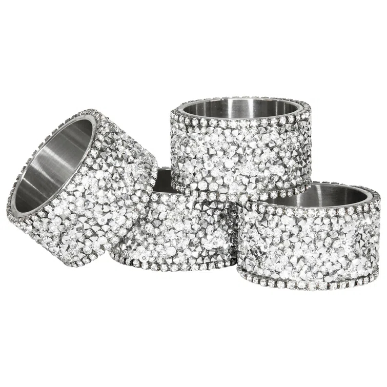 Sparkles Home Luminous Napkin Ring Set & Reviews | Wayfair