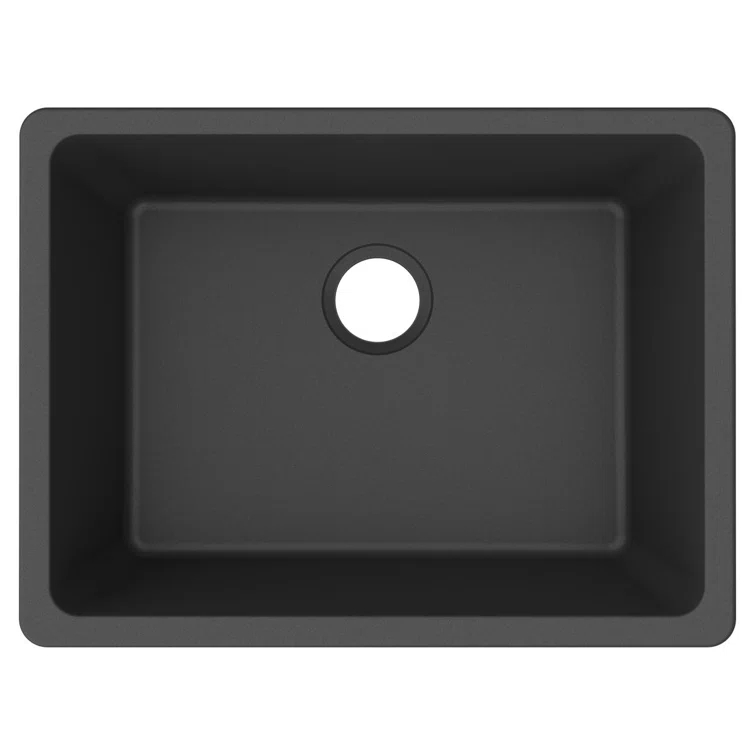Elkay Quartz Classic 24-5/8" x 18-1/2" x 9-1/2" Single Bowl Undermount Sink, Graphite