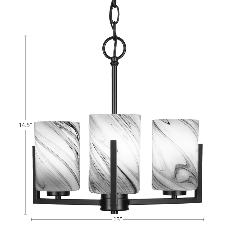Atlas 3 Light Uplight Chandelier