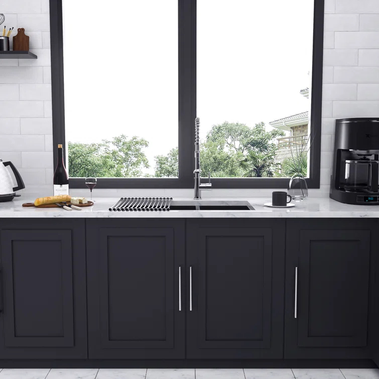 33'' L Undermount Double Bowl Stainless Steel Kitchen Sink
