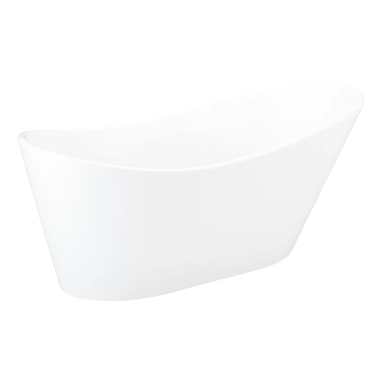 Signature Hardware 67" Saunders Acrylic Freestanding Tub 480869