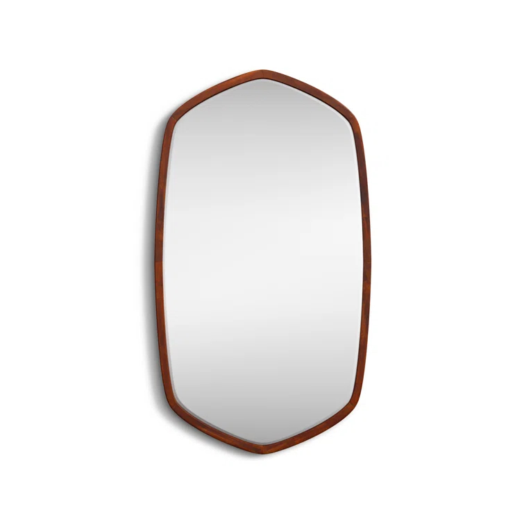 Glover Wood Hexagon Wall Mirror