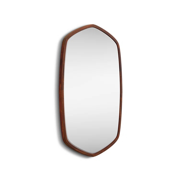 Glover Wood Hexagon Wall Mirror