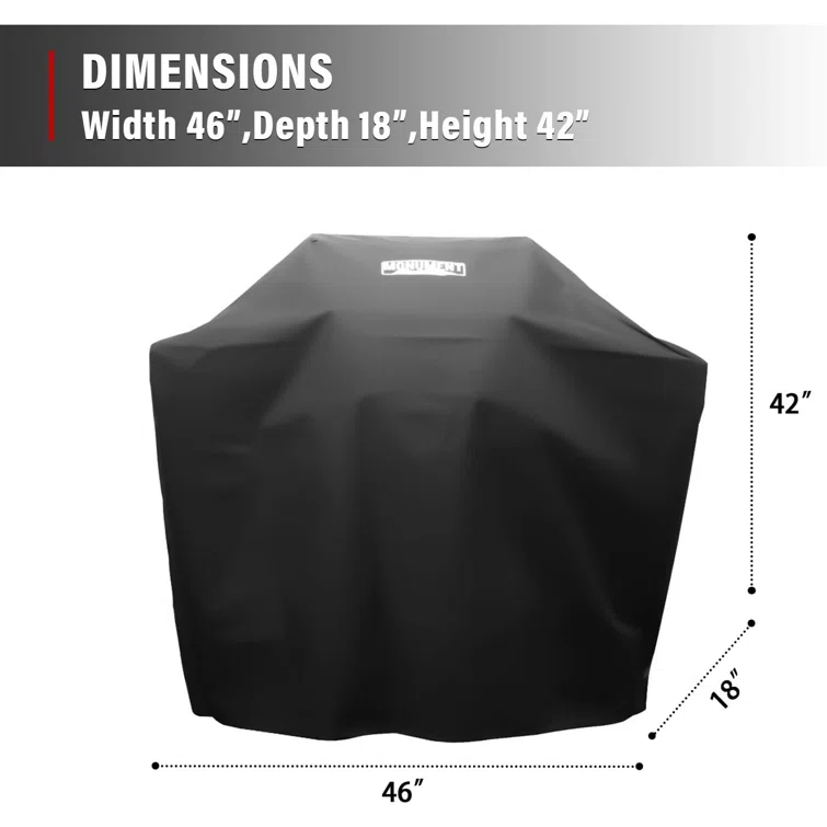 Monument Grills Cover for 2-Burner Grill-Fits up to 43"
