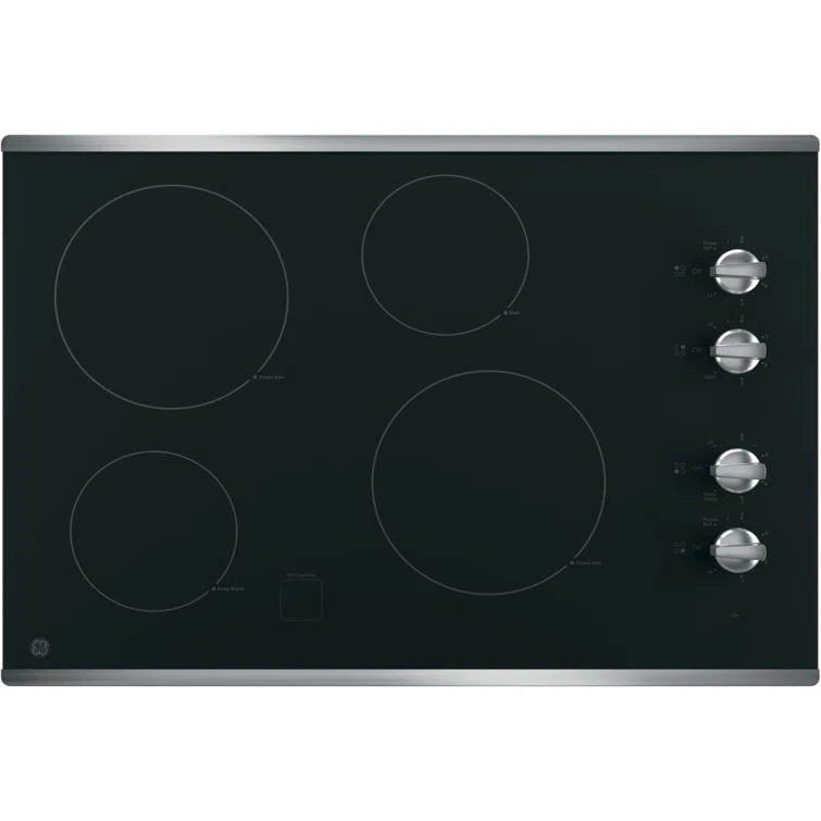 GE 30" Built-In Knob Control Electric Cooktop