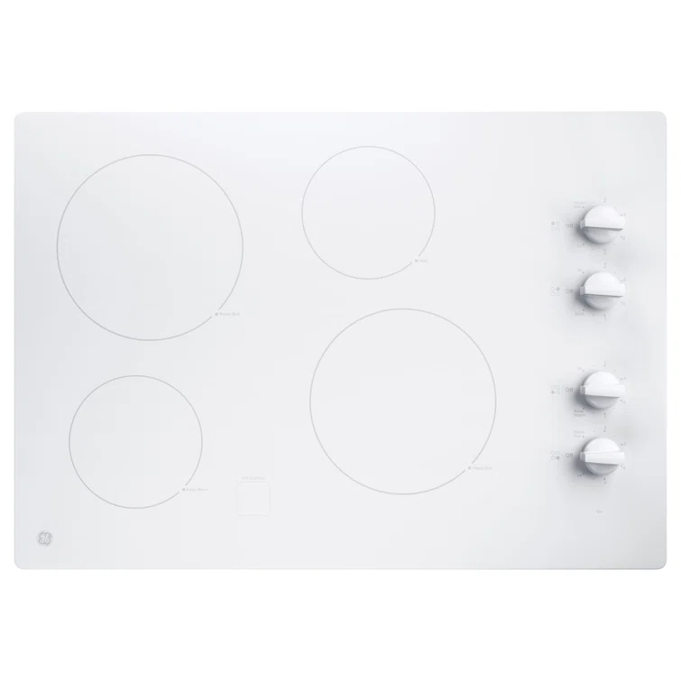 GE 30" Built-In Knob Control Electric Cooktop