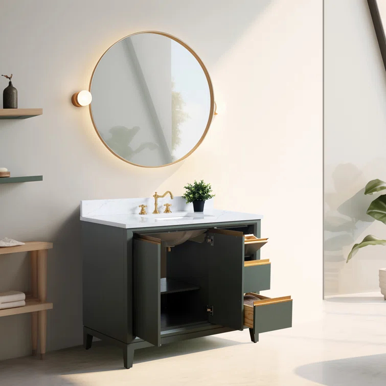 42 Single Bathroom Vanity with Top