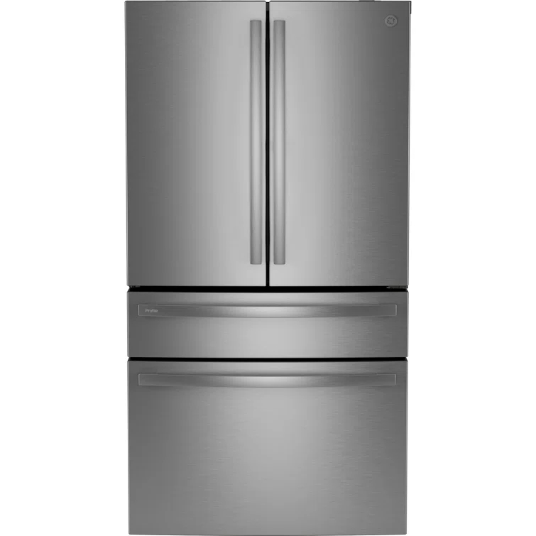GE Profile™ Series Energy Star Smart 29 Cu. Ft. Fingerprint Resistant 4-Door French-Door Refrigerator