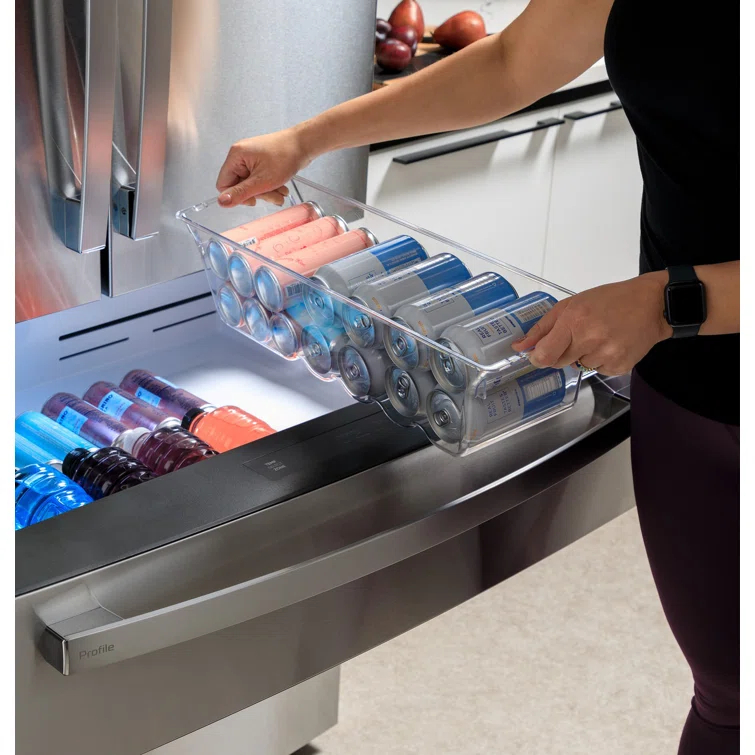 GE Profile™ Series Energy Star Smart 29 Cu. Ft. Fingerprint Resistant 4-Door French-Door Refrigerator