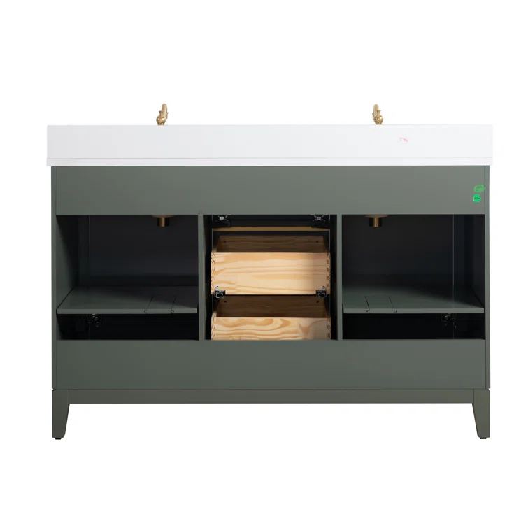 54 Double Bathroom Vanity with Top