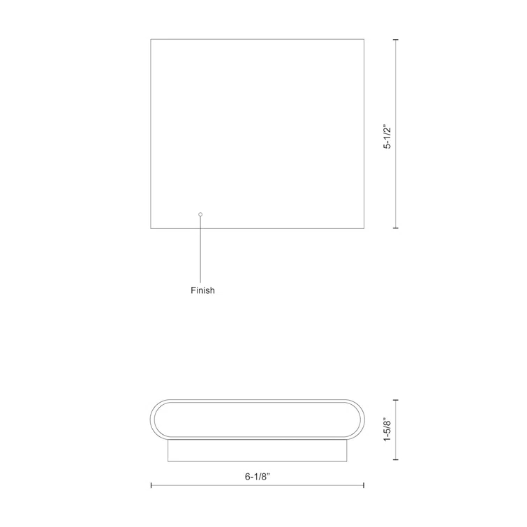 Slate Aluminum LED Wall Light