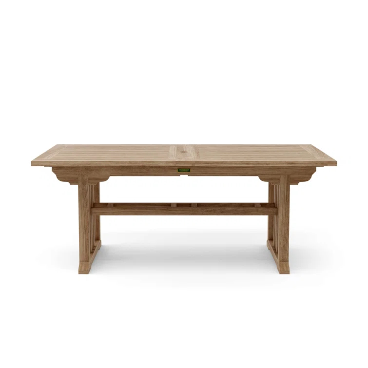 Anderson Teak  Sahara 106 in. Rectangular Double Extension Table