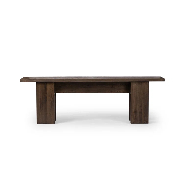 Yarra 94'' Dark Grey Oak Veneer Console Table with Storage
