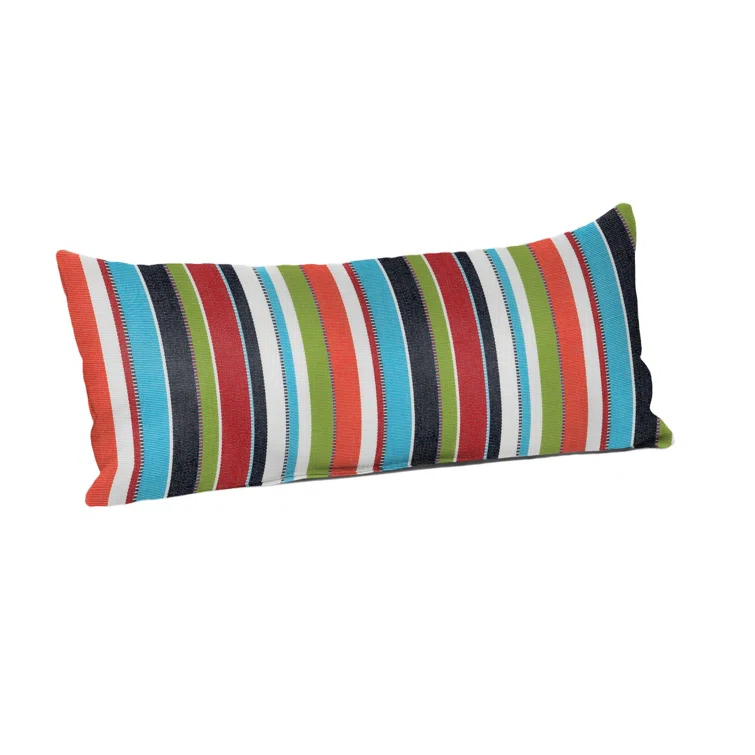 Casual Cushion Stripe Sunbrella Fabric Indoor/Outdoor Lumbar Pillow