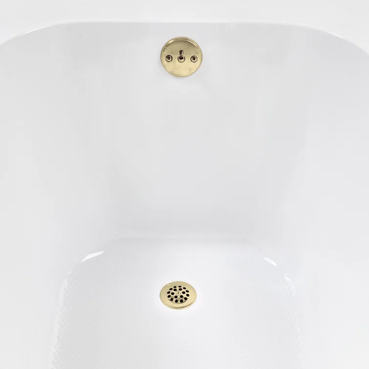 72" x 36" Acrylic Soaking Drop-In Bathtub, Drain Included