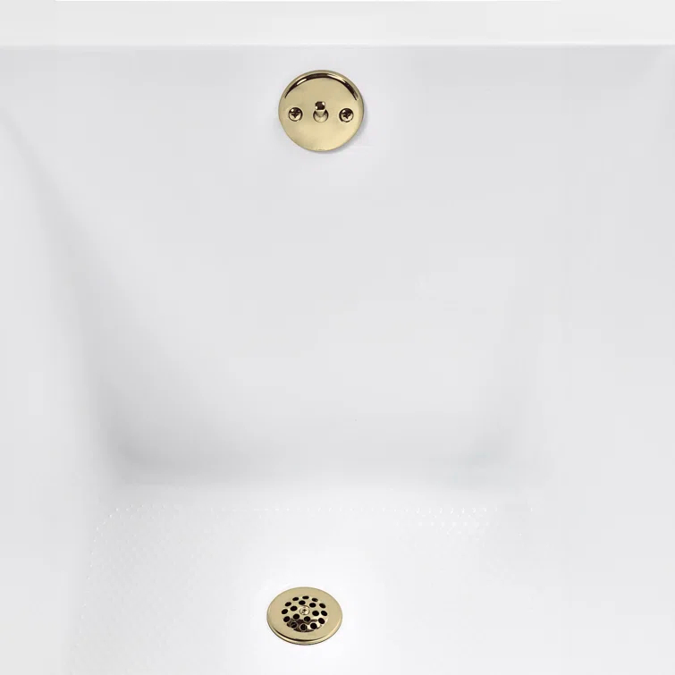 60'' x 32'' Acrylic Soaking Drop-In Bathtub, Drain Included