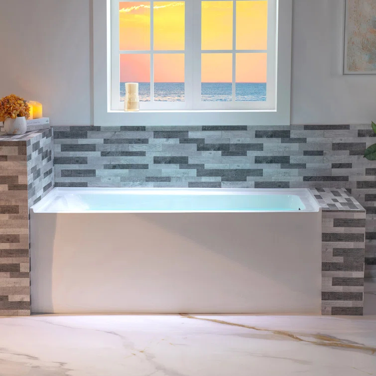Vine 60'' x 30'' Alcove / Tile In Soaking Acrylic Bathtub