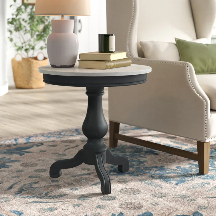 Aberdale End Table with Marble Top