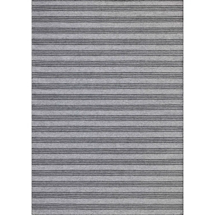 Magnolia Home by Joanna Gaines x Loloi Indoor / Outdoor Charlie Dove / Charcoal Area Rug