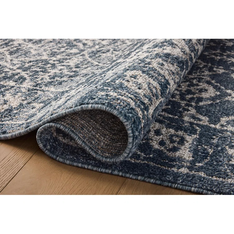 Magnolia Home by Joanna Gaines x Loloi Gigi Navy / Stone Area Rug