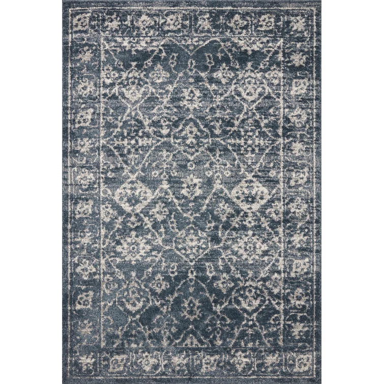 Magnolia Home by Joanna Gaines x Loloi Gigi Navy / Stone Area Rug