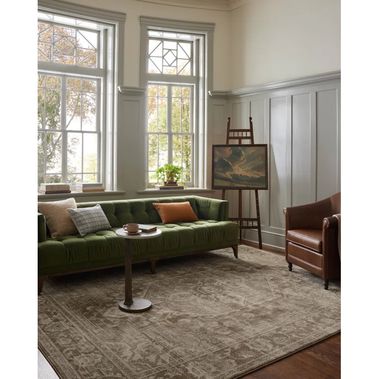 Magnolia Home by Joanna Gaines x Loloi Mona Cocoa / Stone Area Rug