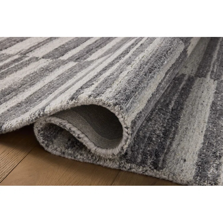 Magnolia Home by Joanna Gaines x Loloi Rae Charcoal / Mist Area Rug