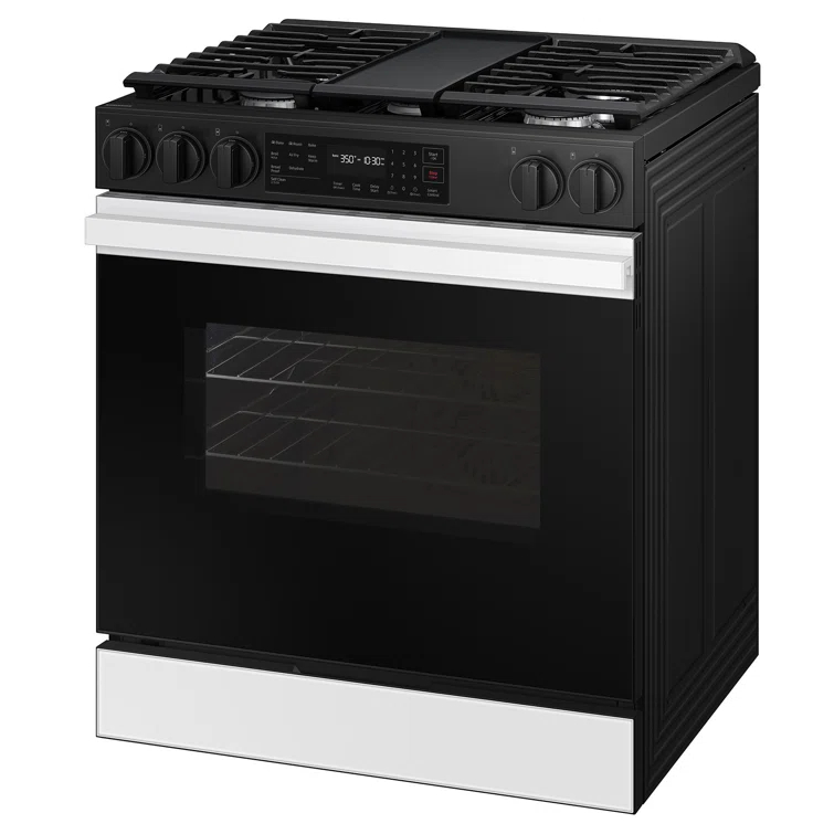 Samsung Bespoke Smart Slide-In Gas Range 6.0 cu. ft. with Air Fry and Precision Knobs