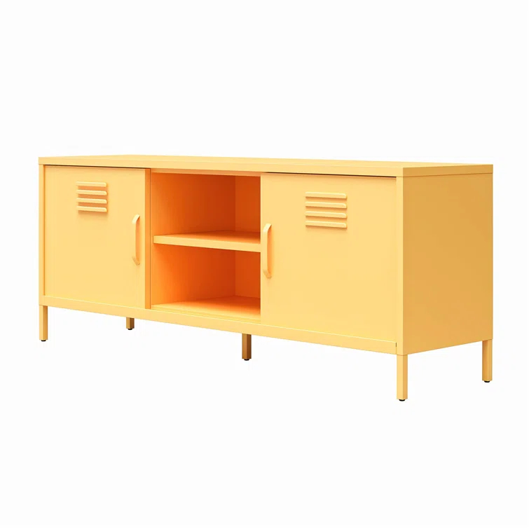 Cache Metal Locker-Style TV Stand for TVs up to 65"