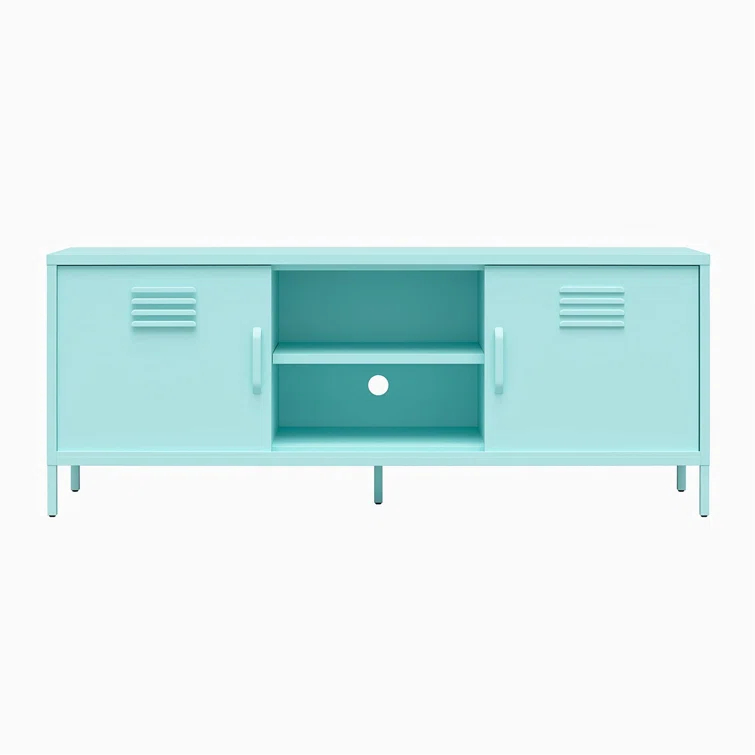 Cache Metal Locker-Style TV Stand for TVs up to 65"