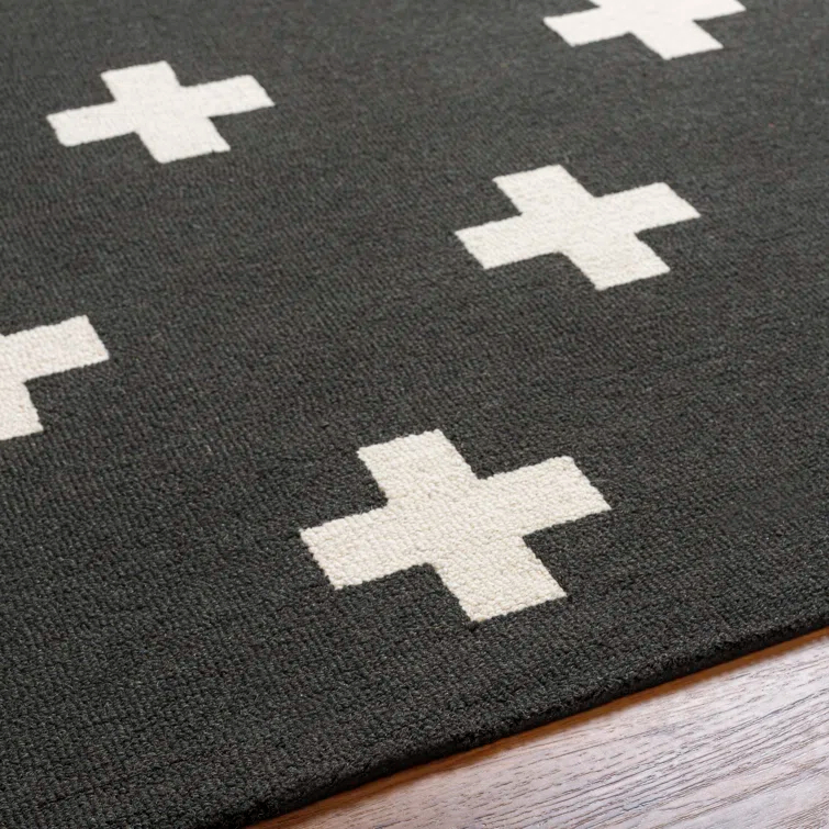 Cavan Hand Tufted Wool Black Rug
