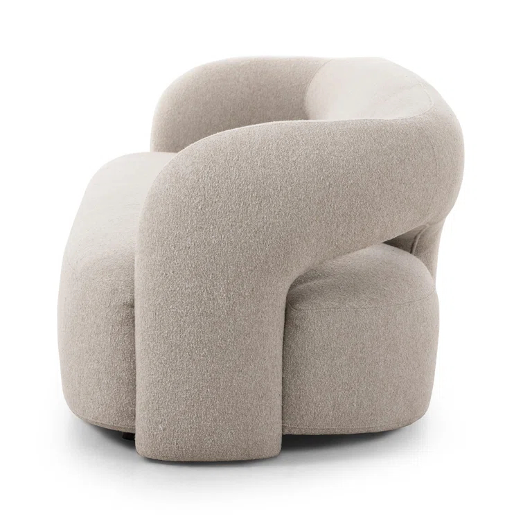 Crete Pebble Fabric Pillow-top Arm Sofa