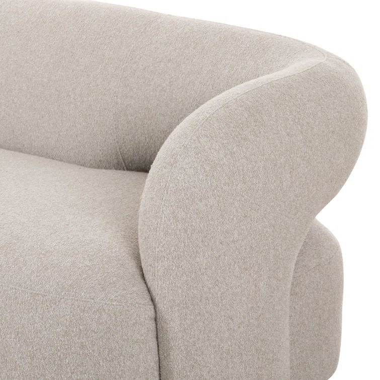 Crete Pebble Fabric Pillow-top Arm Sofa