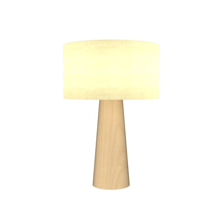 Conical Medium Density Fiberboard (MDF) Table Lamp