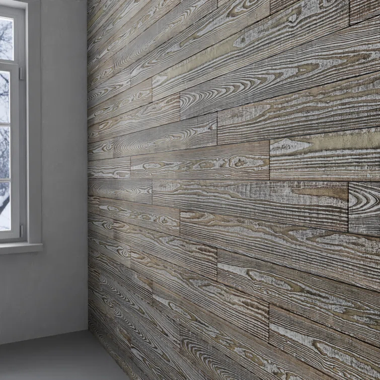 Thermo-Treated 1/4 in. x 5 in. x 4 ft. Barn Wood Wall Planks (10 sq. ft. 6-Pack)