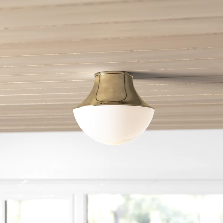 Randi Flush Mount Light - Brass