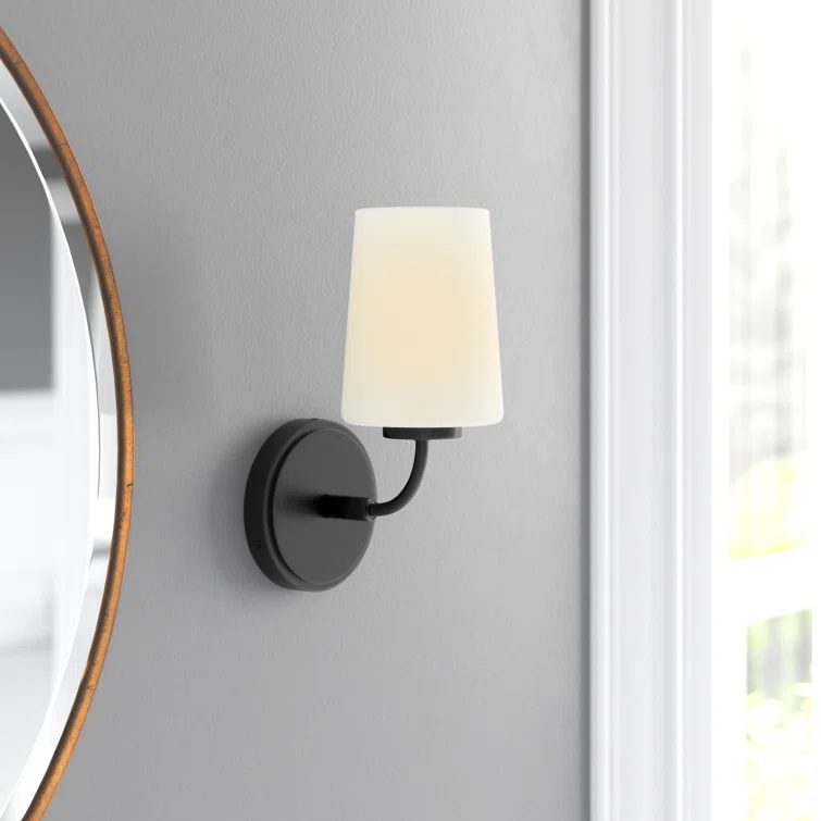 Fitz Single Frosted Dimmable Bath Sconce