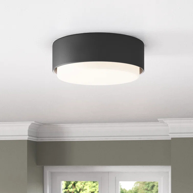 Fitzgerald 2 Light Glass Flush Mount