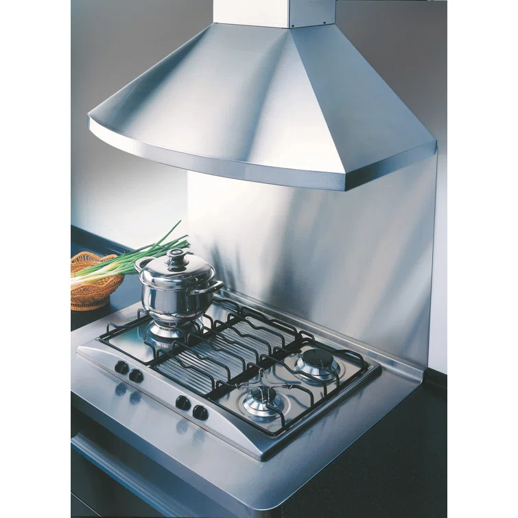 Kobe Range Hoods 36" Stainless Steel 800 CFM Ducted (Vented) Wall Range Hood with Baffle Filter