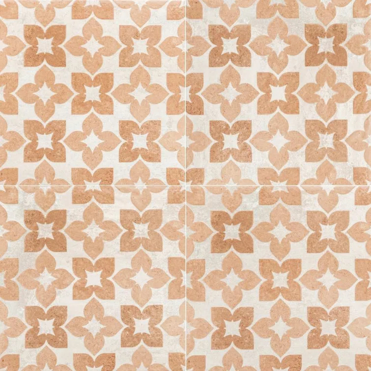 Phlox 8" x 8" Porcelain Patterned Wall & Floor Tile