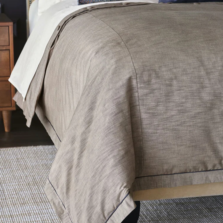 Priscilla Queen Copper and Black Cotton Duvet Cover Set