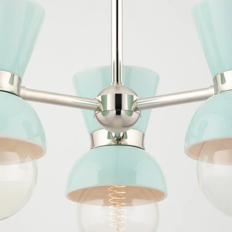 Gertrude 3 Light Metal Dimmable Sputnik Chandelier