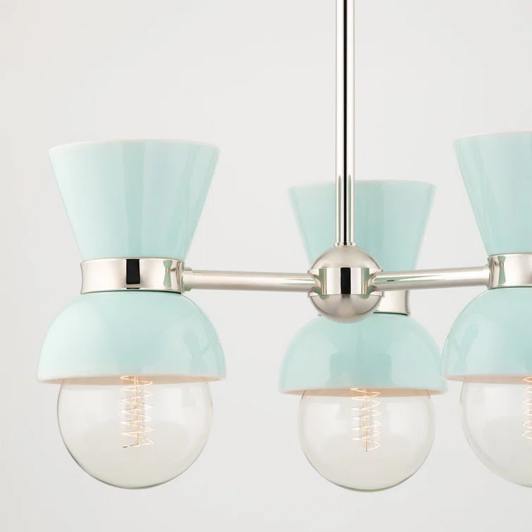 Gertrude 3 Light Metal Dimmable Sputnik Chandelier