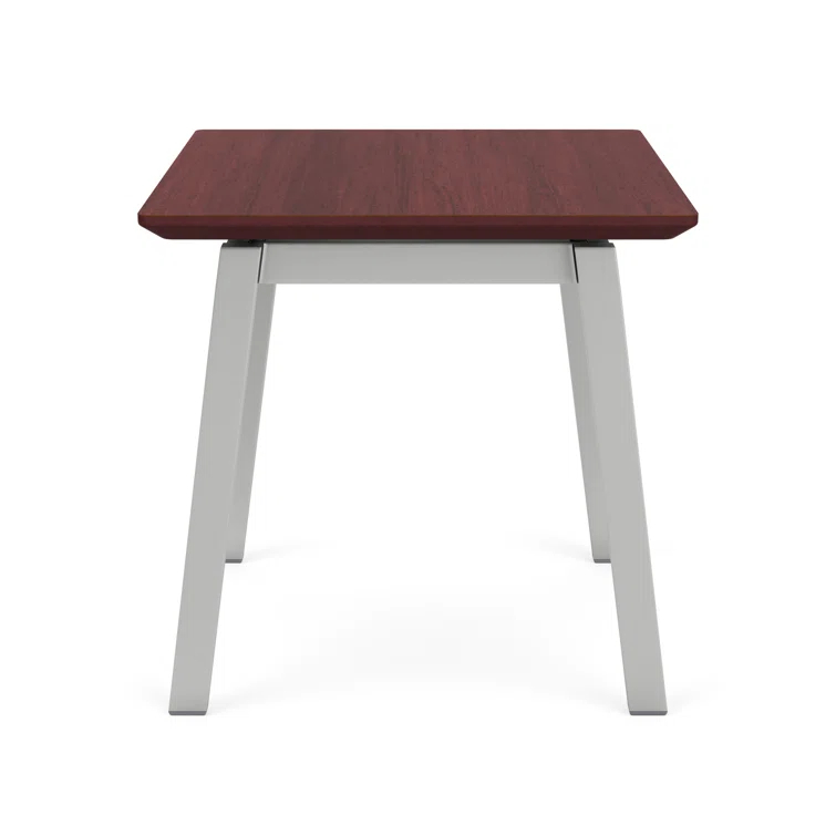 Newport Waiting Reception End Table Metal Frame 20x20" High Pressure Laminate Top