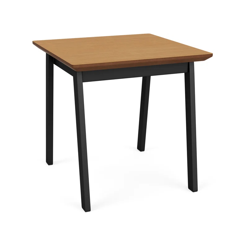 Newport Waiting Reception End Table Metal Frame 20x20" High Pressure Laminate Top