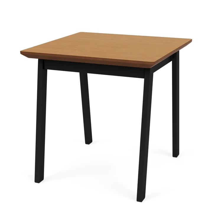 Newport Waiting Reception End Table Metal Frame 20x20" High Pressure Laminate Top