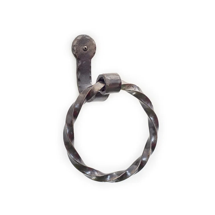 Hand Forged Wrought Iron Towel Ring