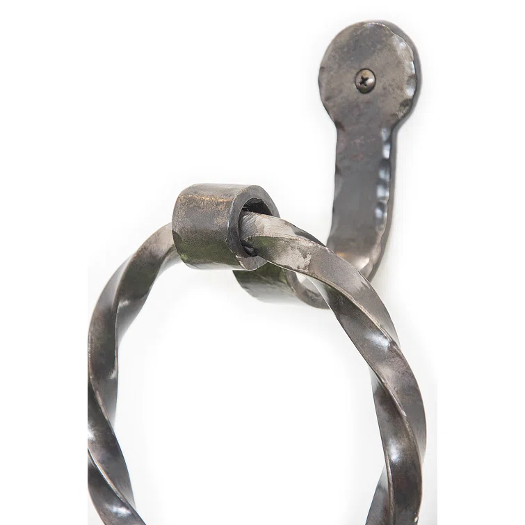 Hand Forged Wrought Iron Towel Ring